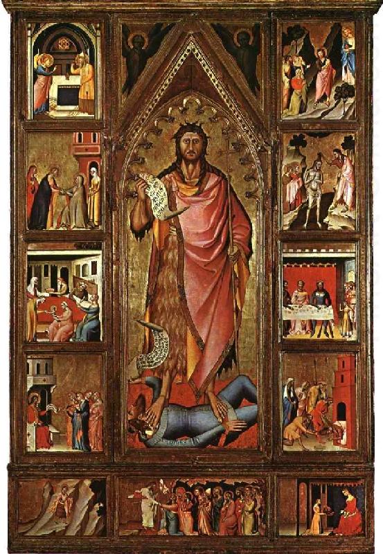 BIONDO, Giovanni del Altarpiece of the Baptist fgf china oil painting image